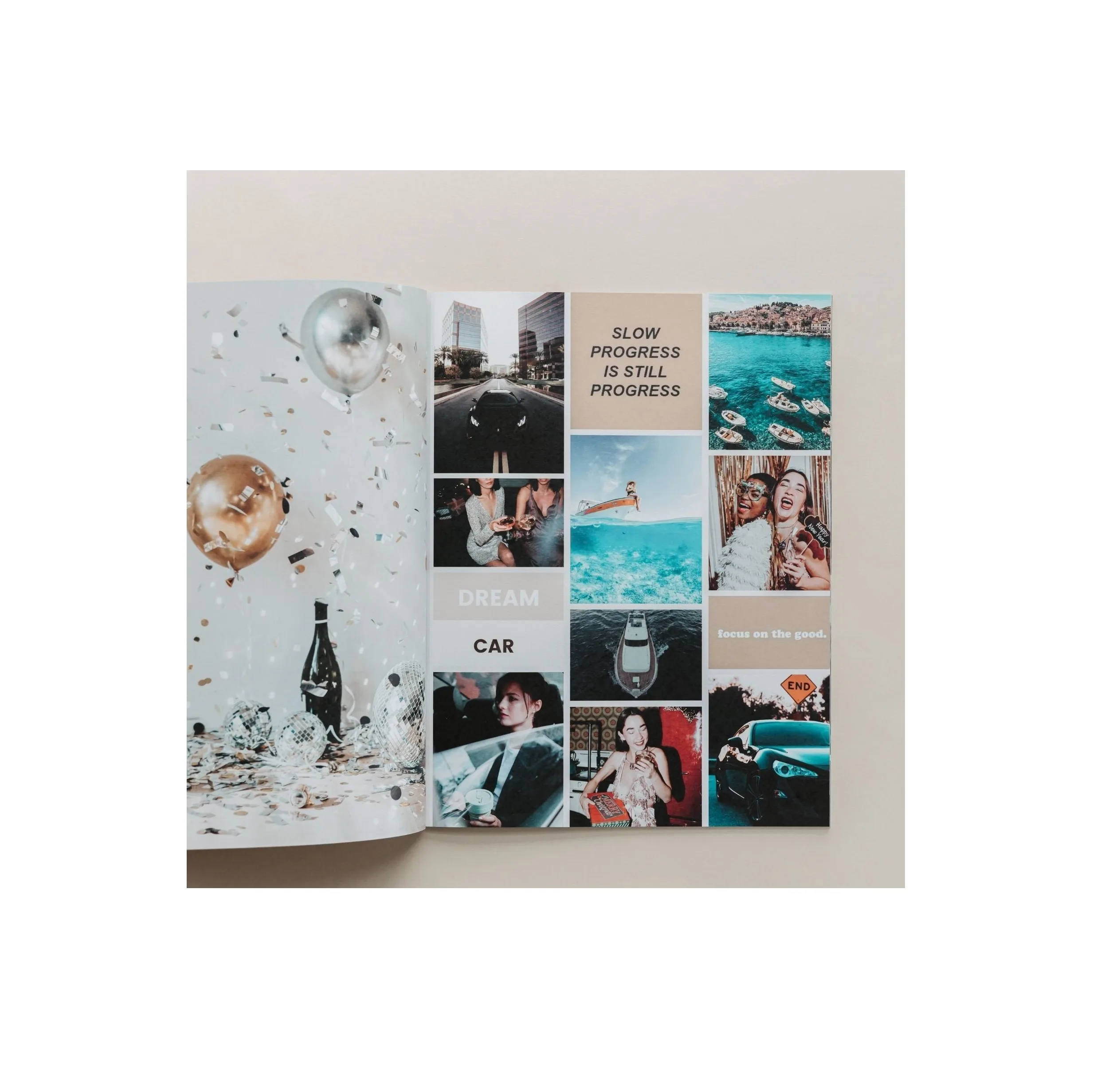 Custom A4 Vision Board Book Full Color Magazine Easy Tear Notebook