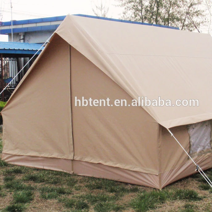 triangle 12sqm Cotton canvas hunting tent outdoor camping tent luxury safari tent