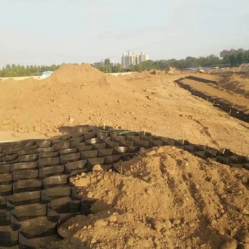 Plastic gravel stabilizer hdpe geocell road construction supplier