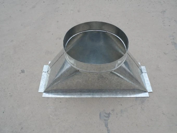 HVAC system air duct joint round to sqaure adaptor duct transaction