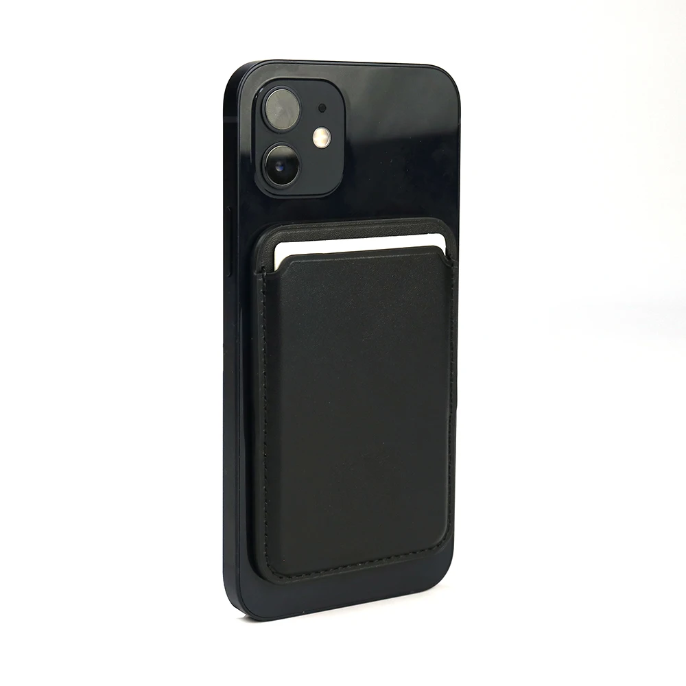 SUNDO 2021 Full Grain Leather Magnetic Card Holder Wholesale Factory Price Magsafe Case Wallet for iPhone 12 Pro Max