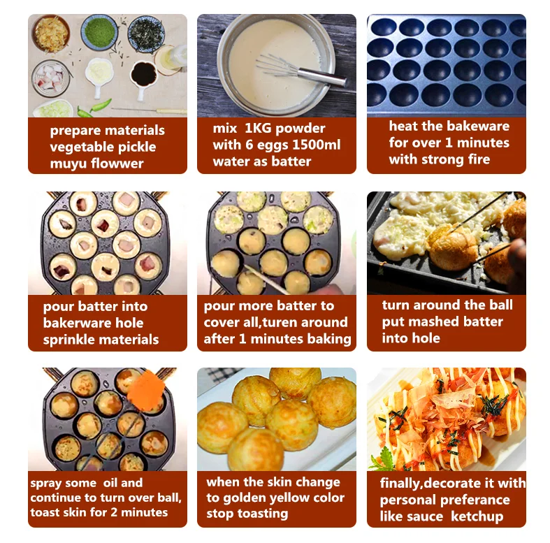 Порошок муки Takoyaki 1 кг сырье для шаров японского осьминога особая пудра