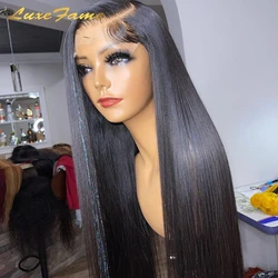 Luxefame Frontal Glueless Full Hd Lace Wig,Cuticle Aligned Virgin Raw Indian Hair Wig,Unprocessed 100% Human Hair Full Lace Wig
