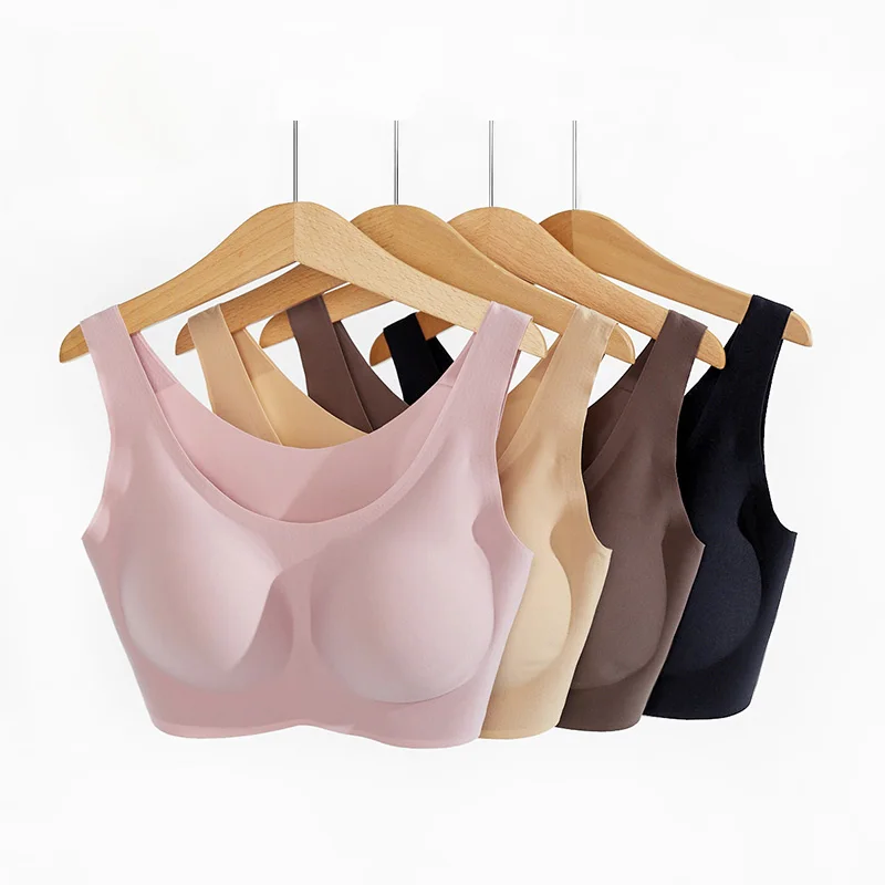 
Low price seamless wireless women sexy push up lingerie sexy gather bra with dropshipping seamless bra 
