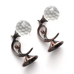 Spot European Crystal Shower Curtain Bling Hooks Adhesive Hook For Curtain Pvc Curtain Metal Hanger System Hook