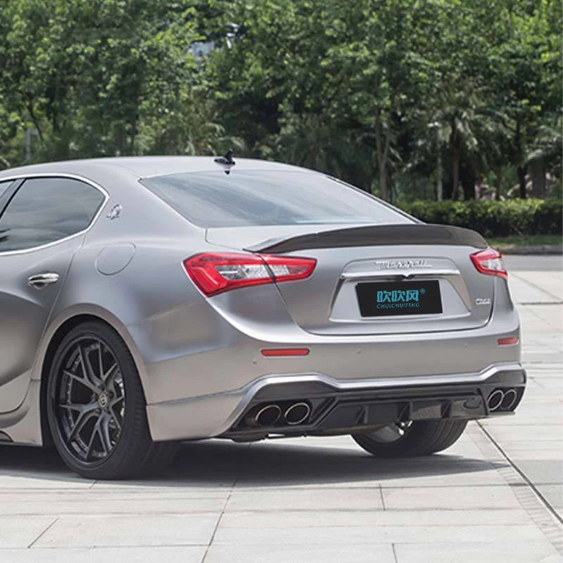 Carbon Fiber Ducktail BodyKit Rear Trunk Spoiler Wing for Maserati Ghibli 2014 - 2018