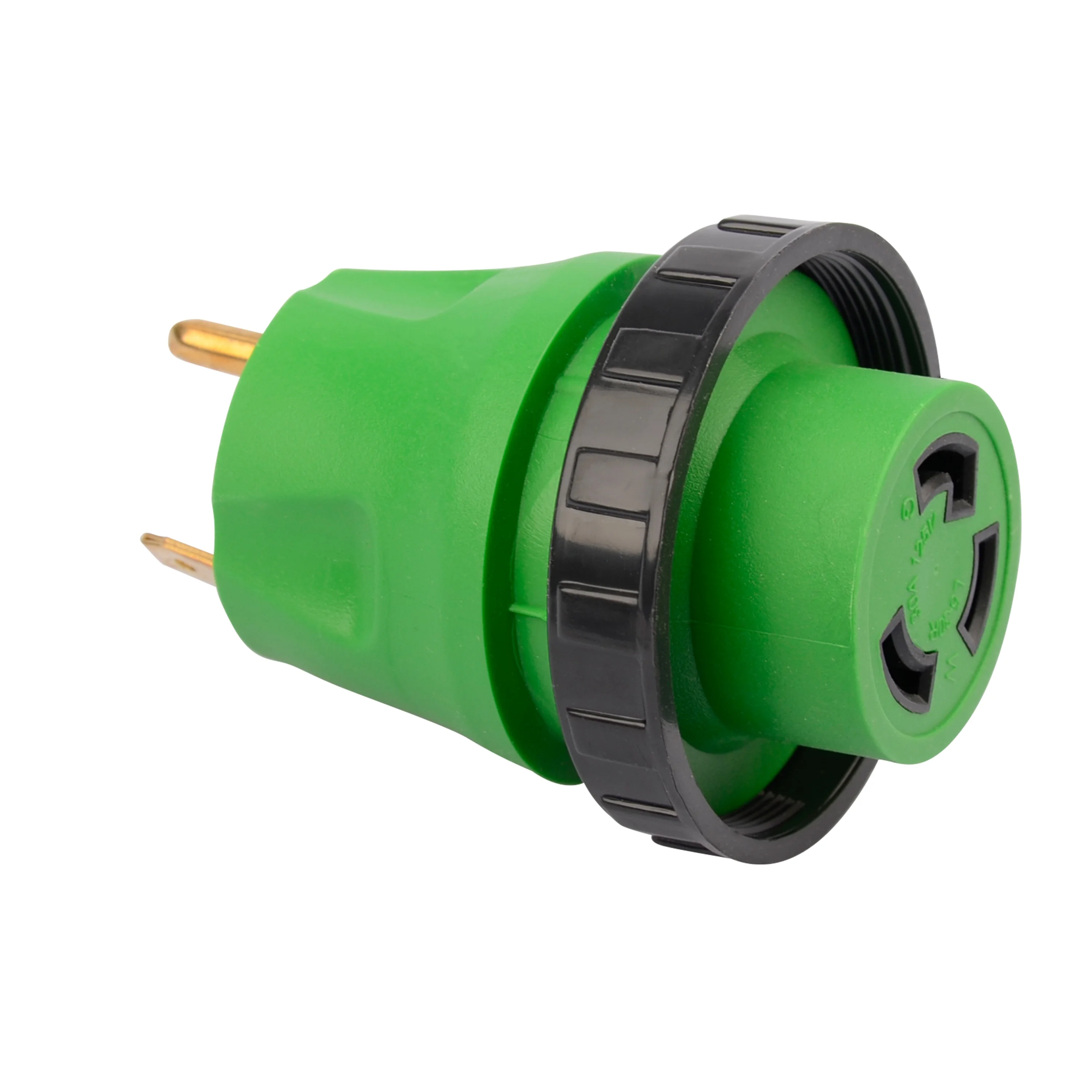 RV Electric Parts 3 Prong 30 Amp Male to 30 Amp Female RV Adapter Plug With Locking Connector  AC Camper Van Generator Adapter