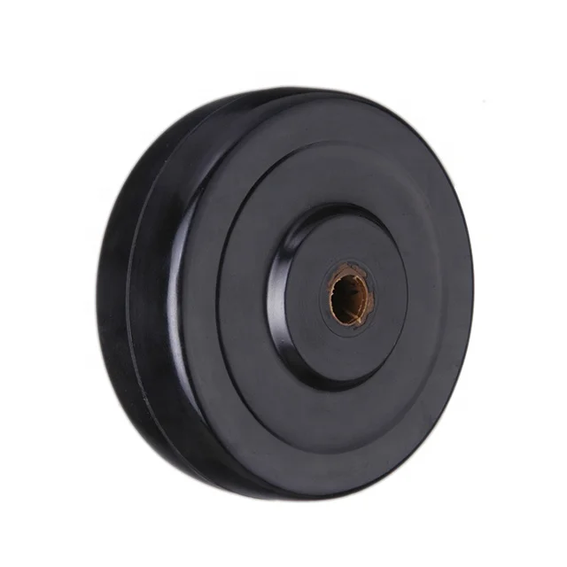 Flywheel Caster 1.5 / 2/ 2.5 /3 / 4 inch durable smooth rolling performance light duty solid hard rubber single wheel