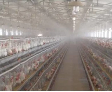 farm equipment cooling system water mist fog greenhouse outdoor poultry pig livestock farm
