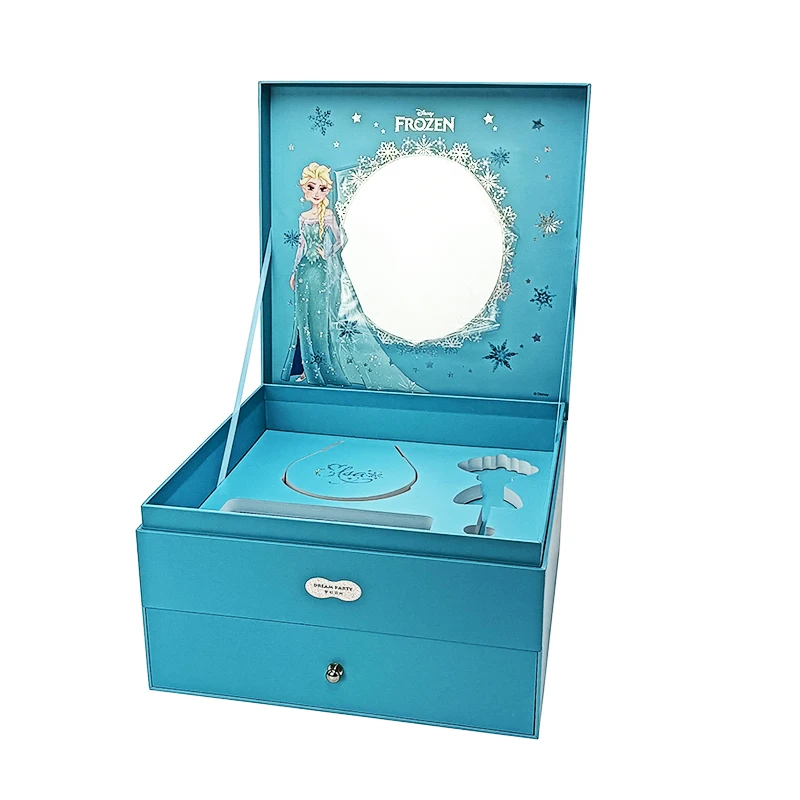 Recyclable Custom Wholesale Premium Gift Box Large Magnet Closure Cardboard Luxury Boxes Flip-Top Rigid Paper Packaging & Mirror