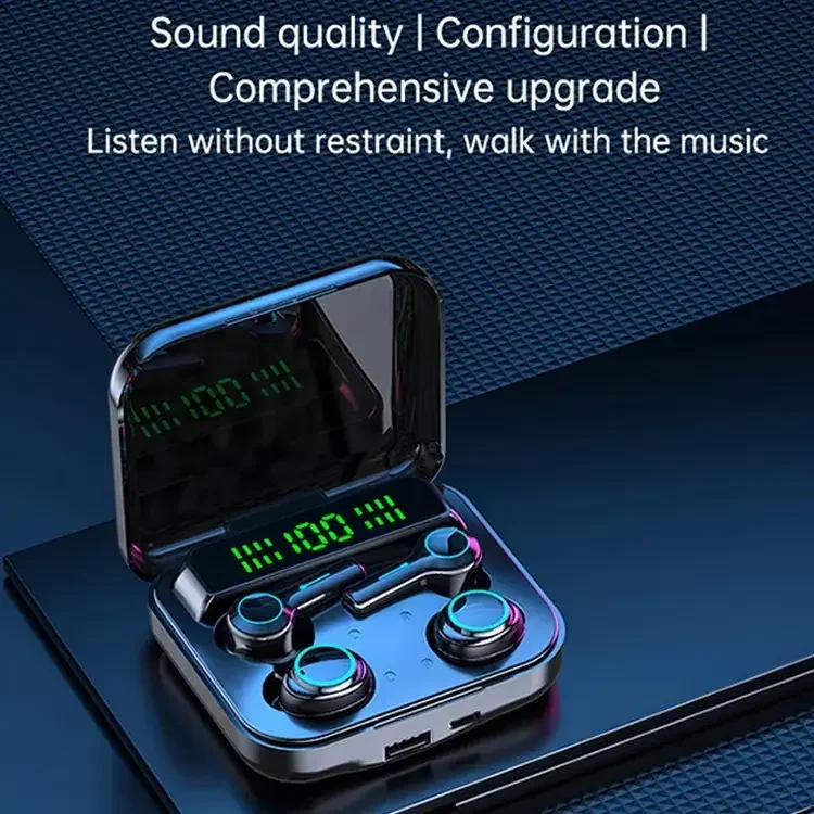 Factory Price M21 Tws Bt5.1 Waterproof Wireless Earbuds Sound Gaming Gamer Headset Headphones Blue tooth Earphones for pc Game