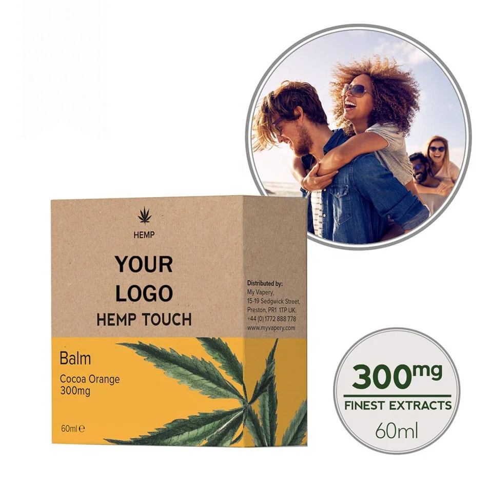 Китайский завод, продавец, бесплатный образец, частная торговая марка, 100% органический натуральный Конопляный бальзам для внешнего использования