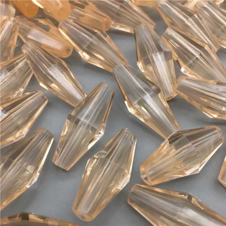 Plastic Lamp Prism Chandelier Beads Chain Part DIY Acrylic Beads Plastic Gem Beads For Jewelry Making Light Accessories