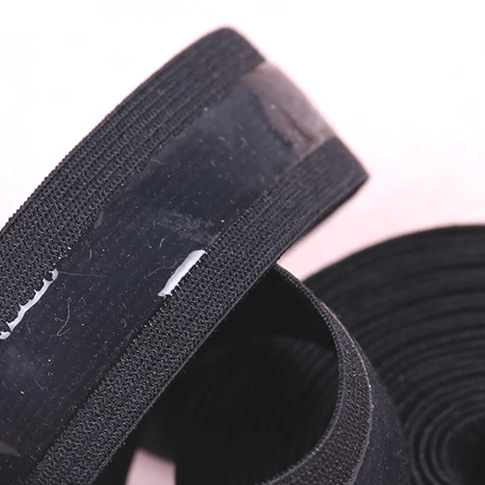 silicone non slip gripper band 25mm width available custom logo printing anti slip silicone elastic tape