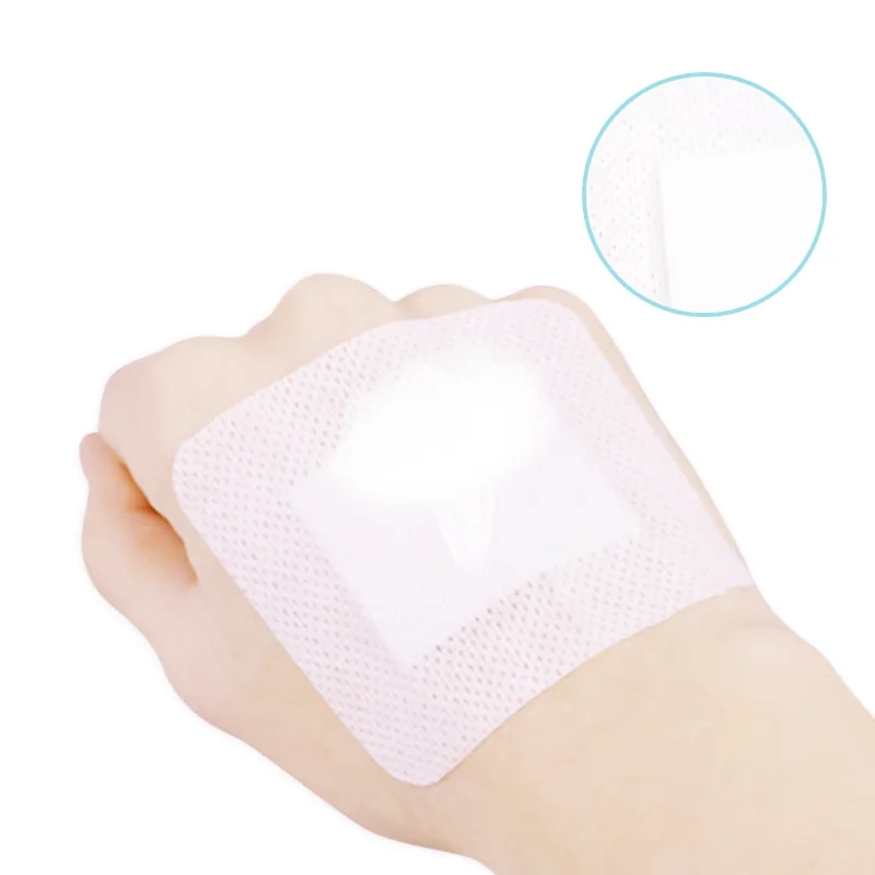 Advanced Wound Healing Dressing Waterproof Breathable and Transparent Silicone Foam with Integrated Border Adhesive