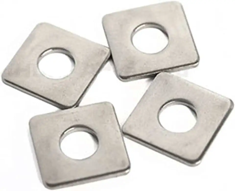 YH stainless steel m6 fender washer flat gasket rectangular square washer with round hole