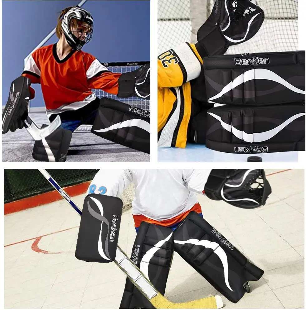 Benken Professional Street Hockey Sports Protection Gear Goalkeeper Gloves Ice Hockey Equipment for Lacrosse & Goalie