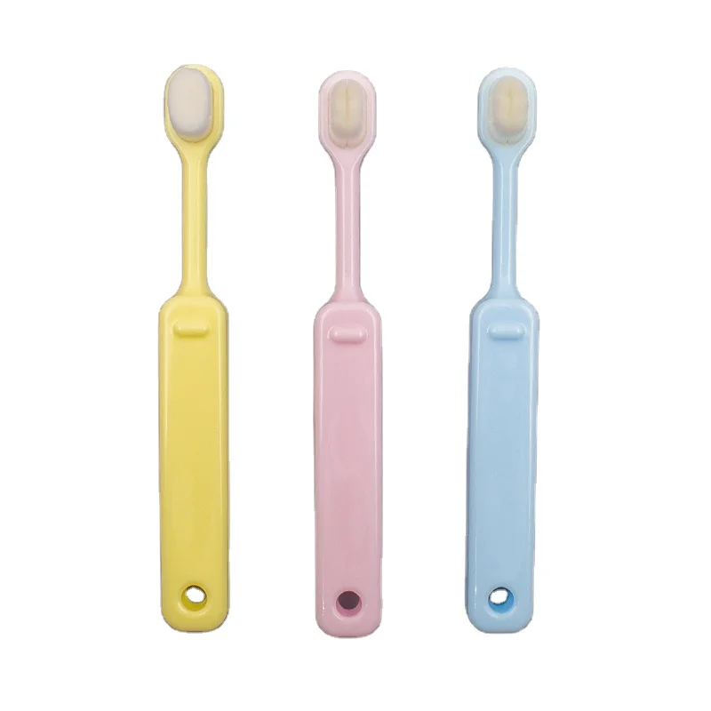Extra Soft Bristles With Hole Wide Handle 20K Filaments High Density VIP Baby Kids Toothbrush For Children