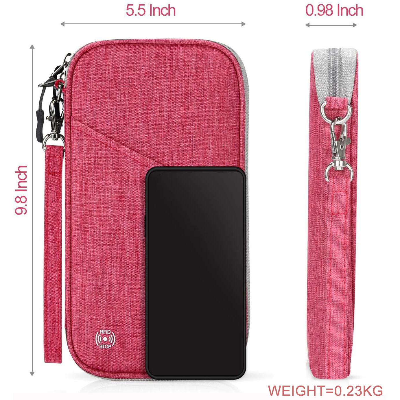 RFID blocking family 4 passport holder travel,itinerary family travel passport holder wallet