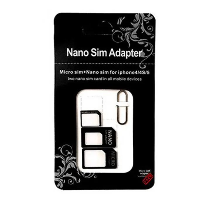 4pcs 4 in 1 SIM Card Adapter Kit Micro SIM Card Tray Holder for Phone Accessories