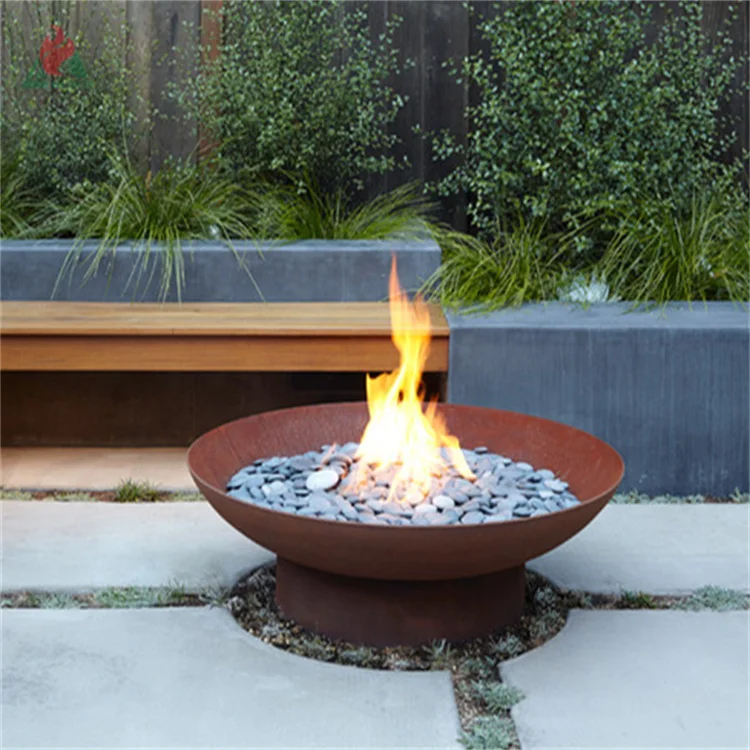 Personalised matches fireplace corten steel brazier bbq brazier outdoor fire for garden fun