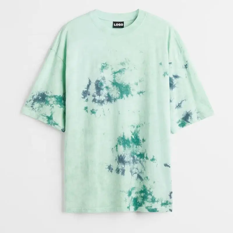 New Design Tie Dye 100% Cotton T-shirts Round Neck Half Sleeve Comfortable Heavyweight Cotton T-shirts