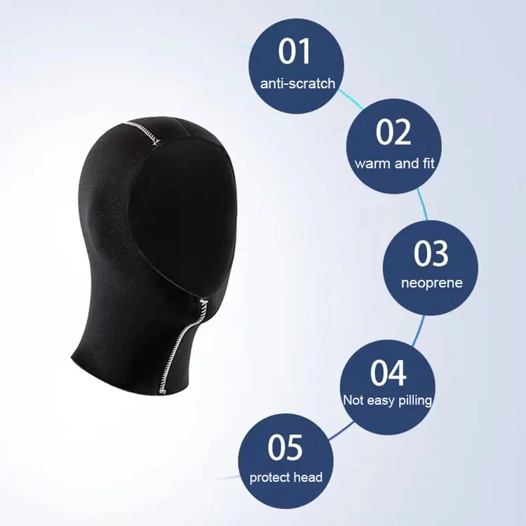 5mm wetsuit hood