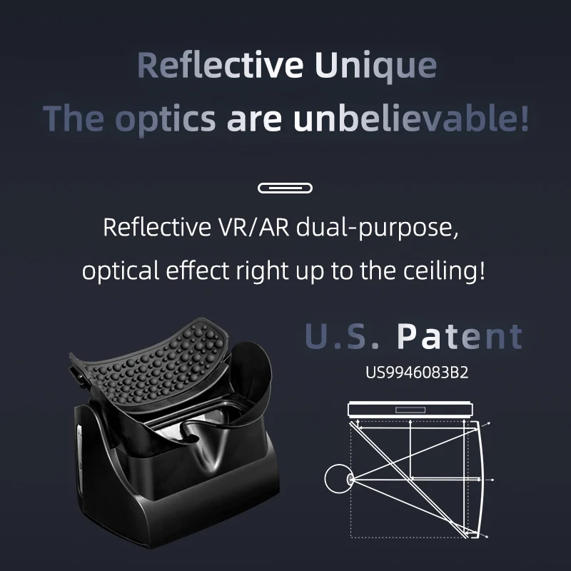 GiAi Virtual Reality Glasses Reflective VR Glasses Box for mobile phone Accessory for 3D camera Lens