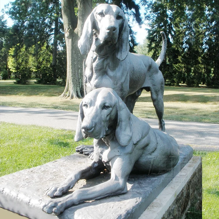 Professional Foundry Garden Brass Sculpture Bronze Doberman Pinscher Dog statue
