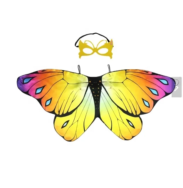Child Girl Fairy Butterfly Wings Sparkling Angel Wings Fairy Butterfly Wings For Dress Up Party Halloween Cosplay Costume