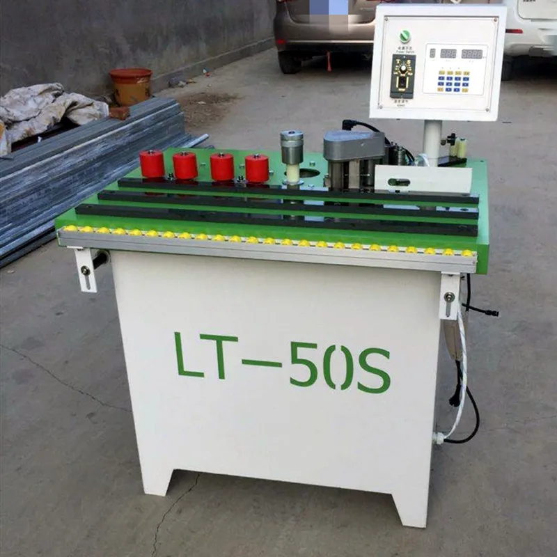 MDF edge strip gluing machine straight line edge banding machine for wholesales