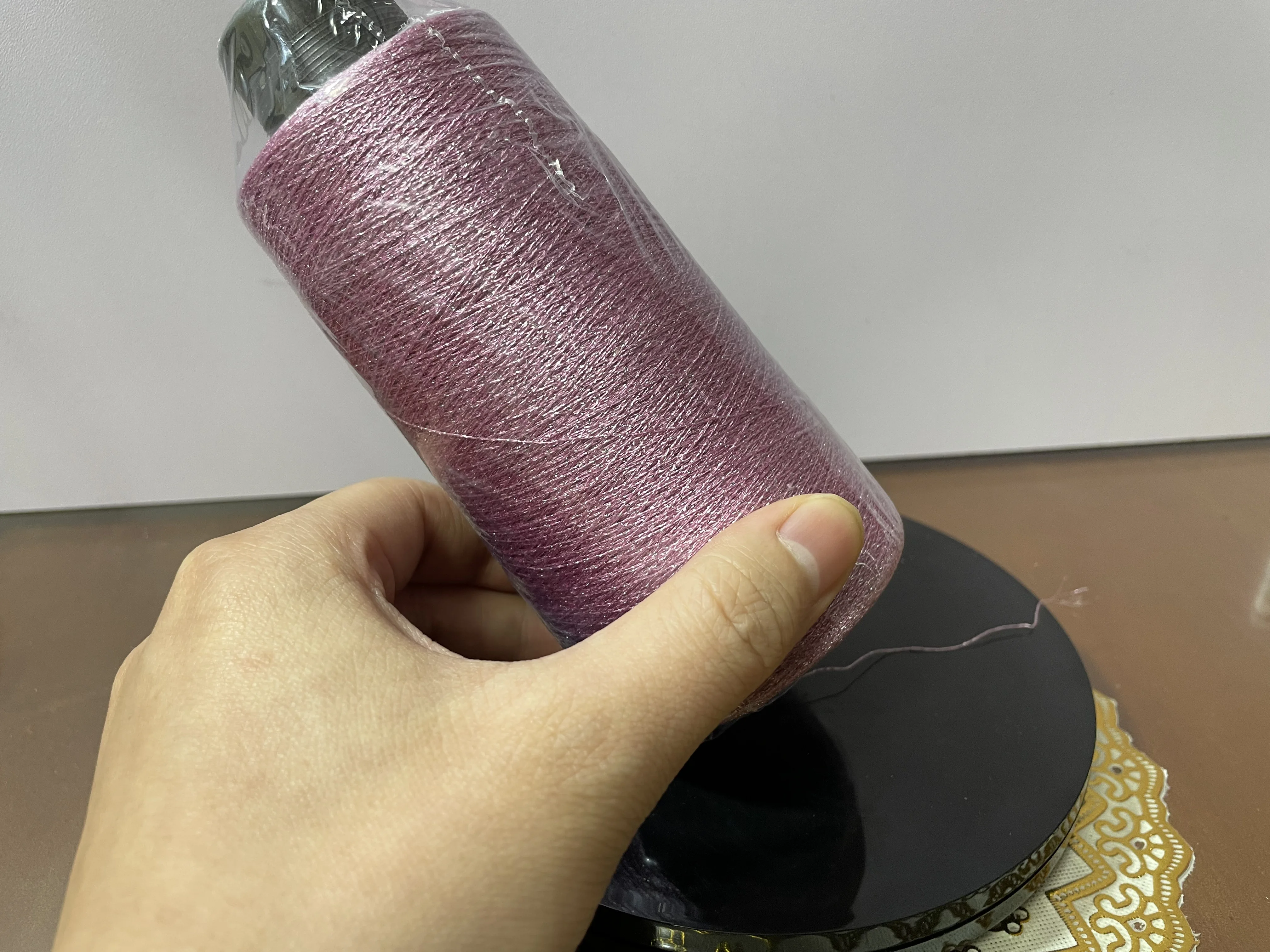 Competitive price black 30s/1 regenerated blended cotton polyester blended yarn socks yarn