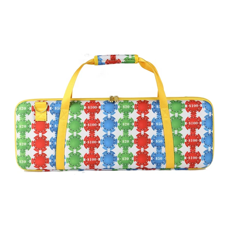 Необычный набор чипов для покера EVA 500, футляр для чипов для покерных игр для вечеринок