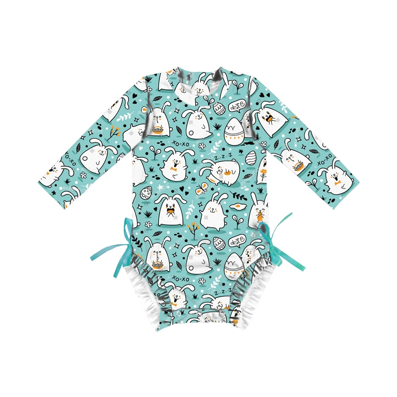 2023 Kids Bathing baby girl swimsuit Cute customized bikini swim suits for little girls One-piece summer swimwear girls 1-5Y