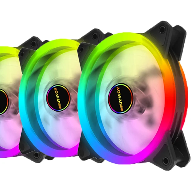 Rgb argb вентилятор для корпуса компьютера фабричные игровые rgb вентиляторы высокая производительность волшебный зеркальный радиатор кулер fw59