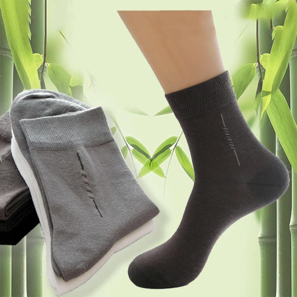 Factory Unisex Custom Bamboo Socks Four Seasons Wearing Business Causal Crew Fiber Socks