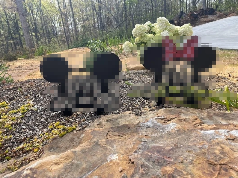 High Quality Unique Design Christmas Yard 3D Wall Art cartoon Metal Iron Decoration Garden Ornaments Decoration of house number