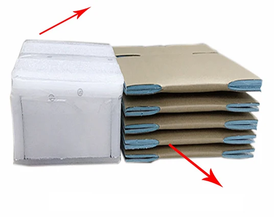 thermal insulated shipping box OEM Corrugated insulation paper boxes for frozen food transportation