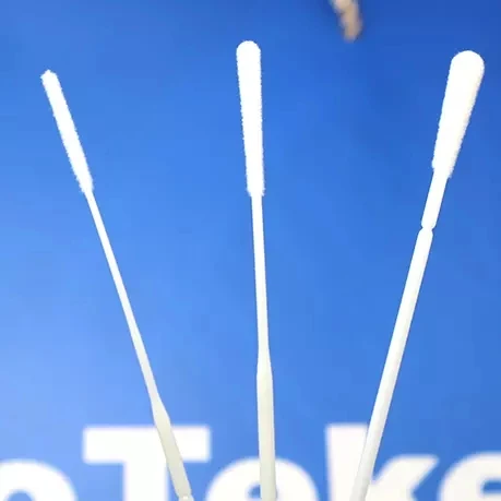 80 Mm Break Point Disposable Nylon Flocked Sampling Collection Transport Sterile Lab Medical Pcr Dry Nasal Rapid Test Swab