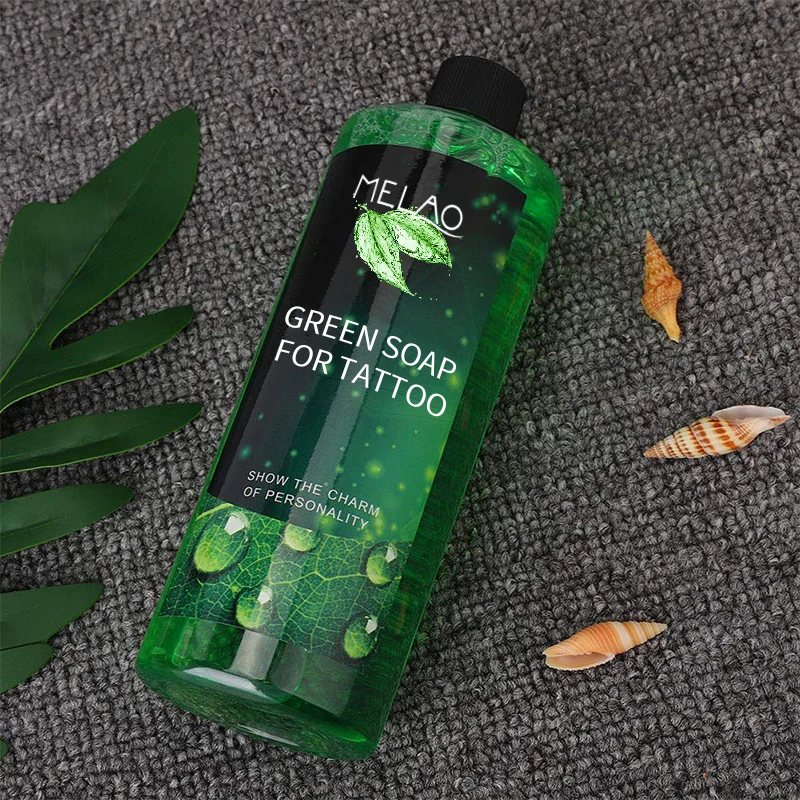 Green Foam Tattoo Soothing Solution Tattoo Green Soap Skin Clean 500ml for Tattoo Aftercare