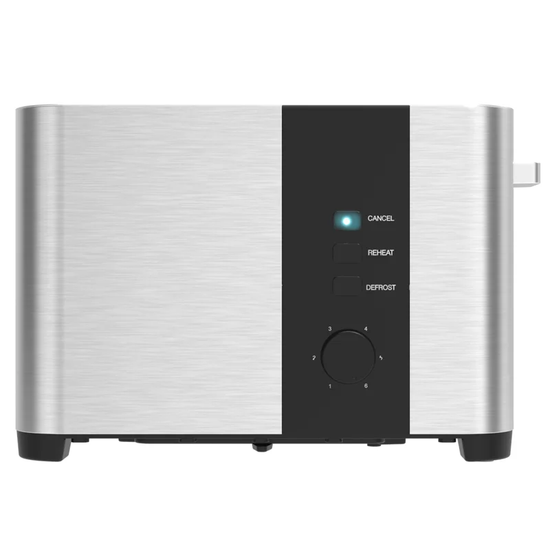 Manufacturer Customized Stainless Steel Toaster, Home 2 Slice Wide Slot Toaster OEM/ODM