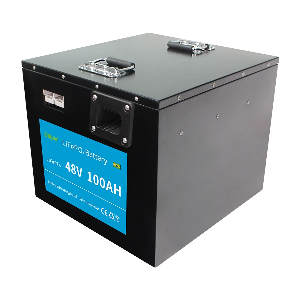 ODIPIE Rechargeable Battery LiFePO4 Golf Cart Li Ion Battery Pack 48V 100Ah 51.2V 5Kwh