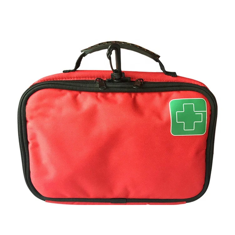 Custom Logo Large Capacity Healthy Medical Bag Carrying Empty First Aid Box Case Emergency Bag with Rubber Handle