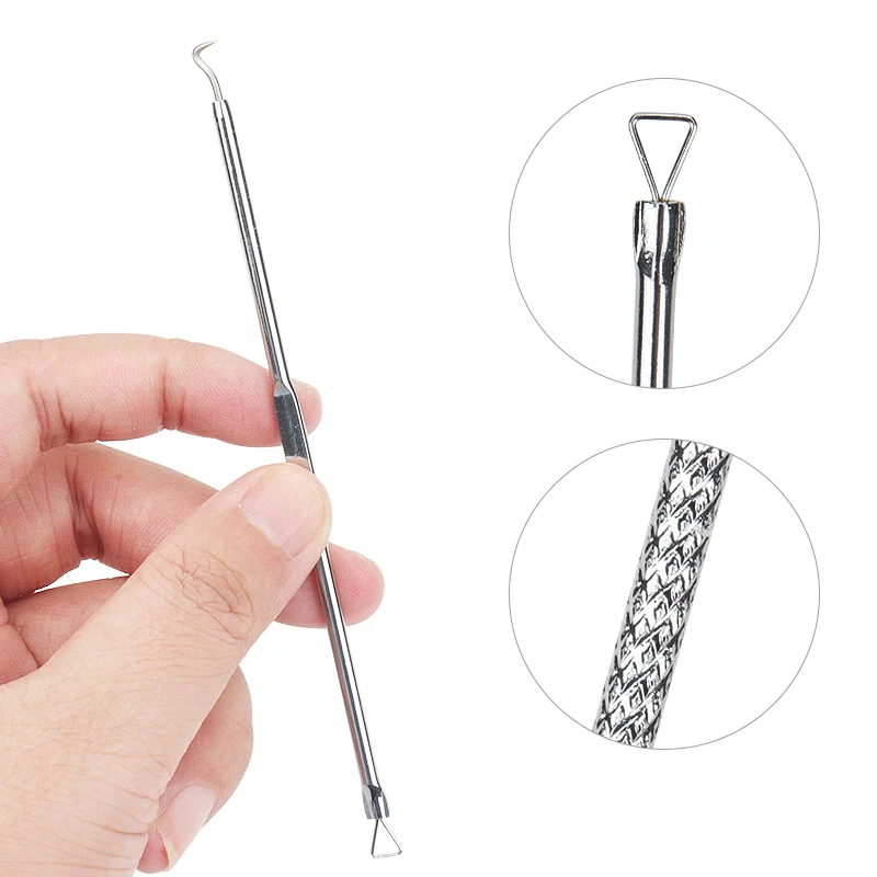 4 Pcs Stainless Steel Blackhead Comedone Black Pimple Remover Set Acne Needle Kit Extractor Tools For Skin Care Tool