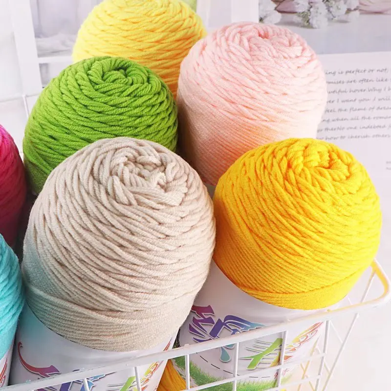 200g milk cotton yarn 5ply hot sale soft knitting yarn for diy hand knitting crochet hat sweater scarf