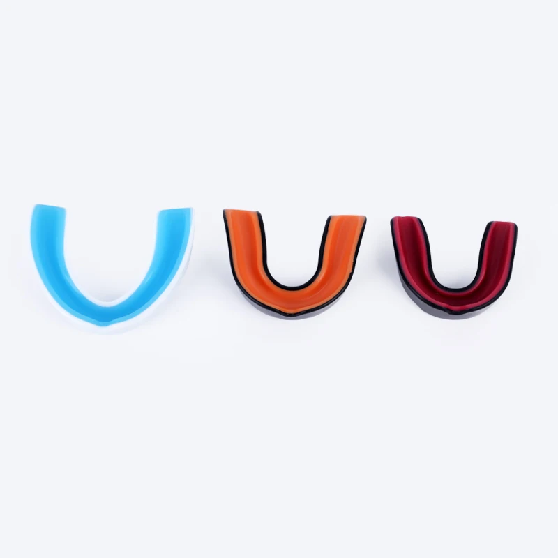 Free Sample Mouth Guard Sports Moldable MouthGuard Kids Mouthpiece Teeth Protective Braces EVA Double Colored for MMA Boxing