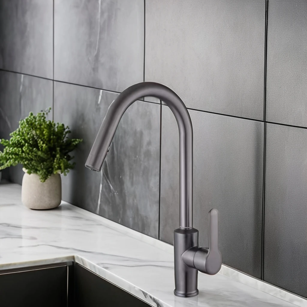 Economical Factory Bathroom Kitchen Taps and Brass Faucet Single Handle Single Hole Sense Faucets