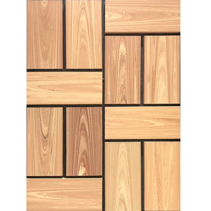 outdoor well facad flaxcible handmade clay wooden bricks pattern terracotta floor tiles brick