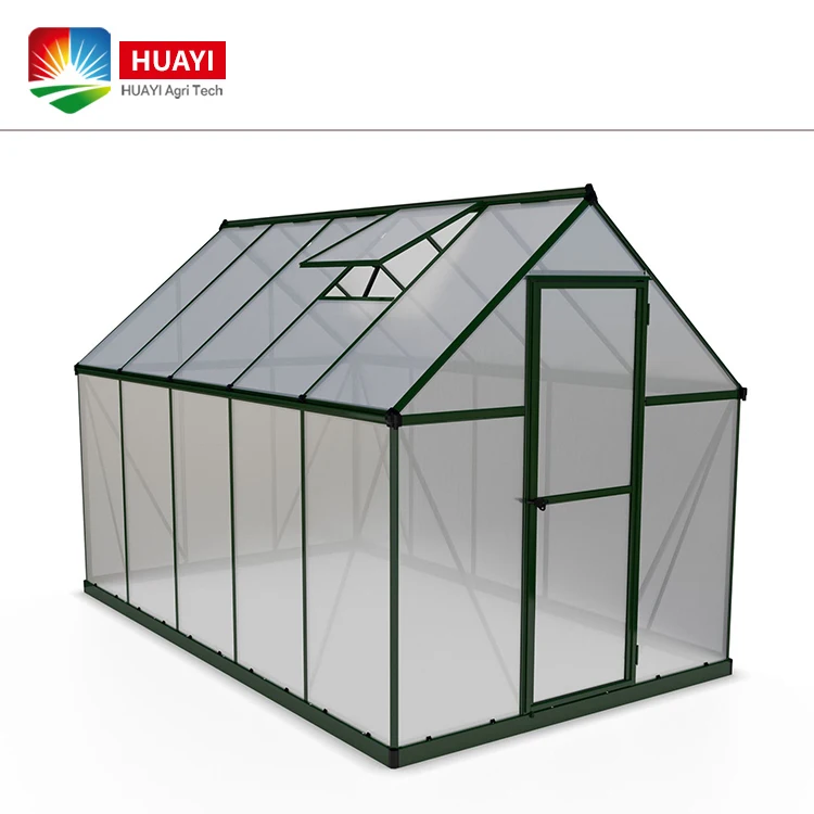Backyard Green House Professional High Quality Aluminum PC Garden Greenhouse Different Sizes