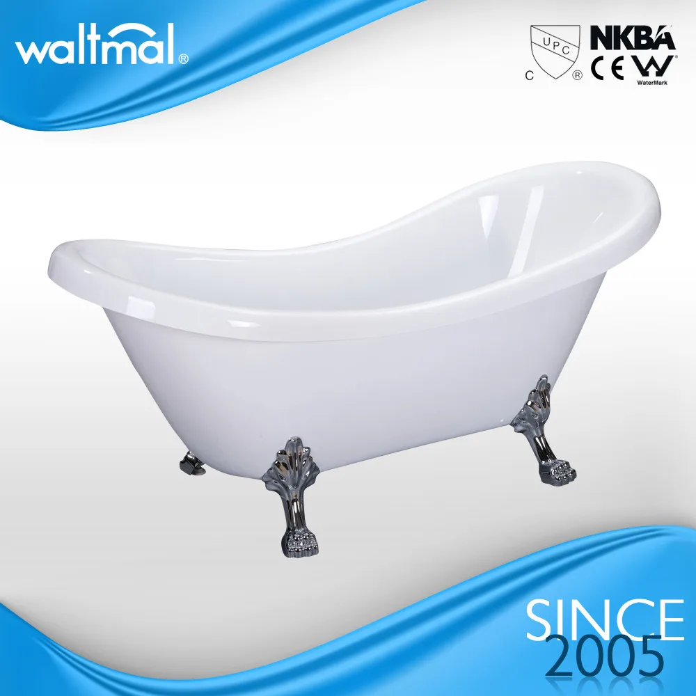 WTM-02502 Mini Acrylic Luxury Legs Vintage Bath Tub Clawfoot Tub Vertical Freestanding Bathtubs